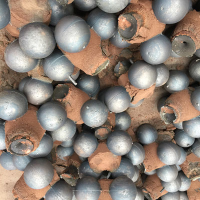 65 70 75 80 mm Medios de moagem de aço forjado de alto manganês Bolas de ferro fundido para máquina de moagem de bolas