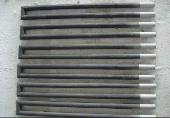 Elemento de aquecimento do carboneto de silicone da forma de U 1600 diplomas no forno